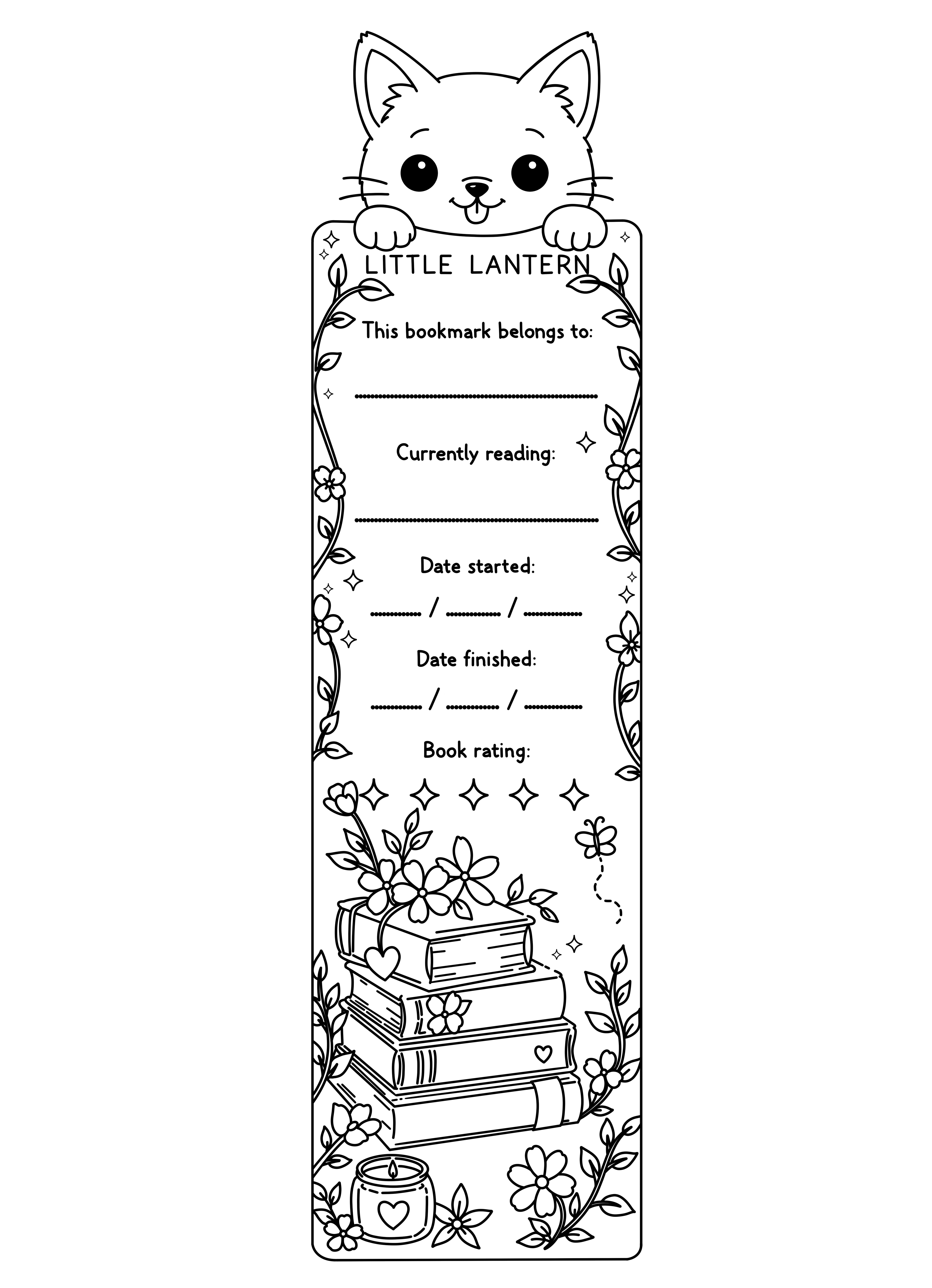 Back of Callie Bookmark