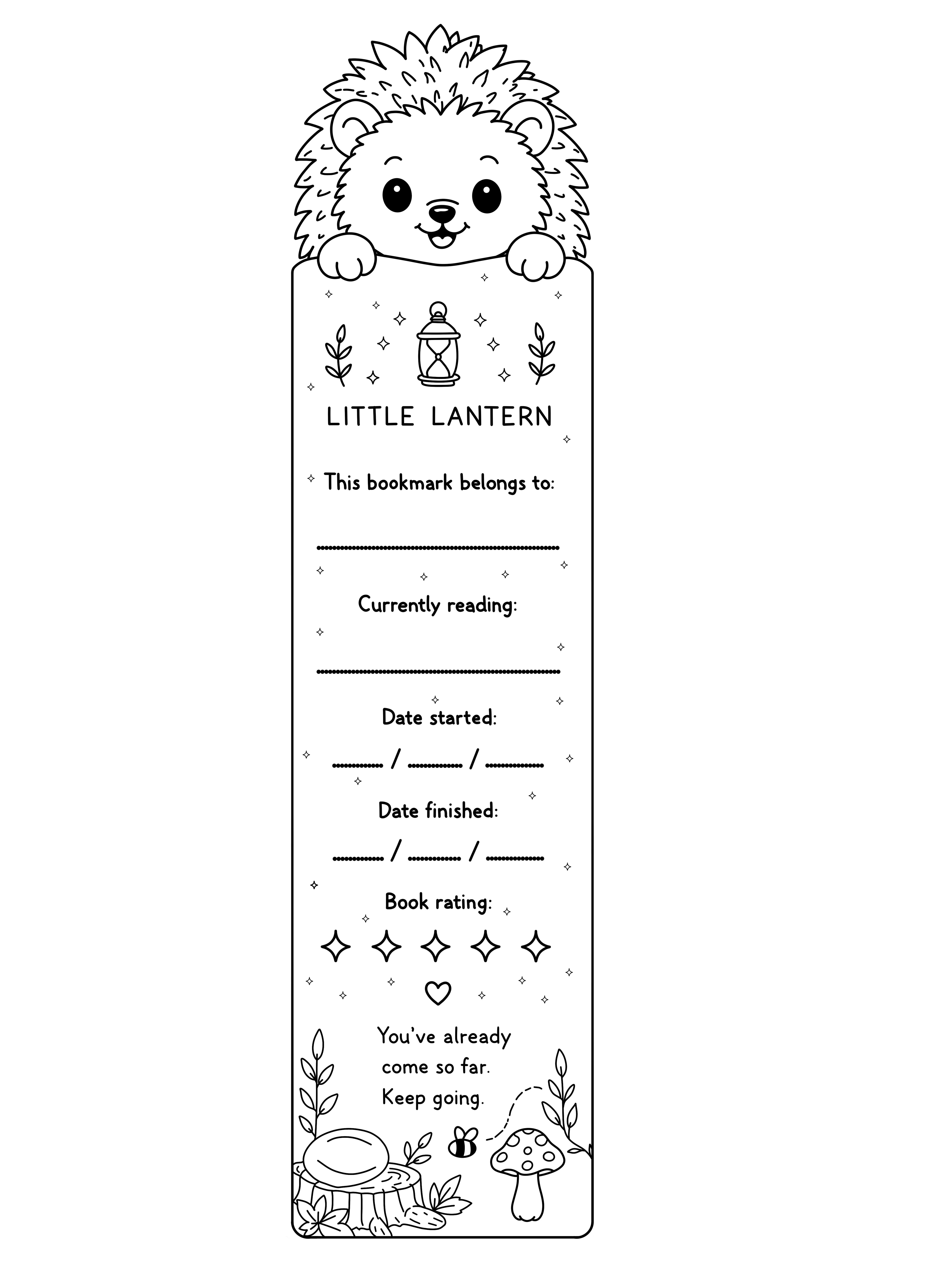 Back of Hiccup Bookmark